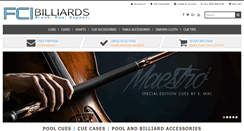 Desktop Screenshot of fcibilliards.com