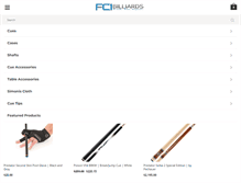 Tablet Screenshot of fcibilliards.com